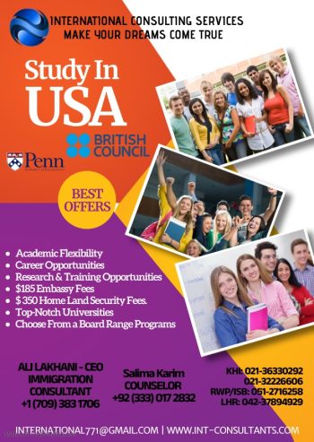 USA study visa consultants in karachi