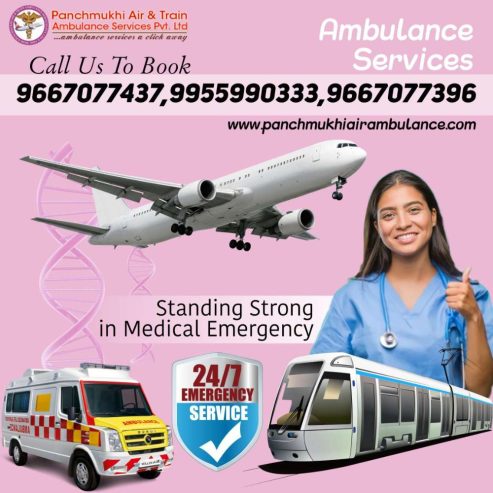 Take Panchmukhi Air Ambulance Services in Patna Suitable Medical Assistance