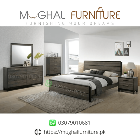 A beautiful wooden bed is for sale Bed Set | BS 1052
