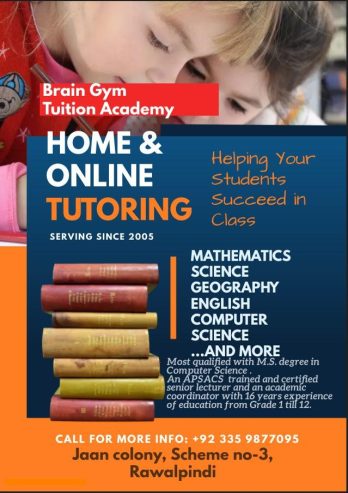 APSACS certified and most senior tutor is available