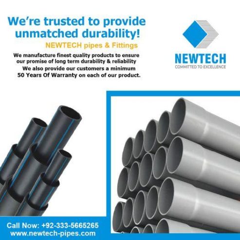 Leading Pipe Manufacturer in Pakistan | Newtech Pipes