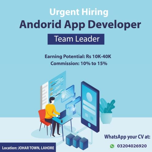 Urgent Hiring Android App Developer (Team Leader)