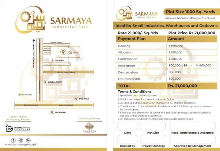 Book Your 1000 Square Yards Industrial plot At Affordable Prices