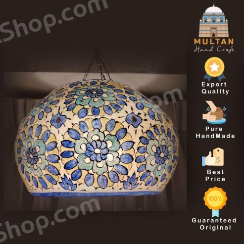 Camel Skin Handmade Multani hanging Lamps