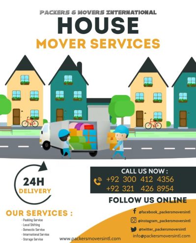 Movers and Packers Services Lahore