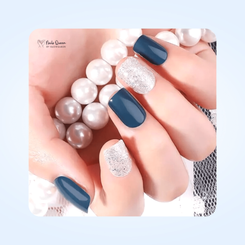 Blue Glitter Design