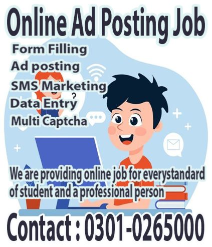 Online home base job simple Ads posting online work available