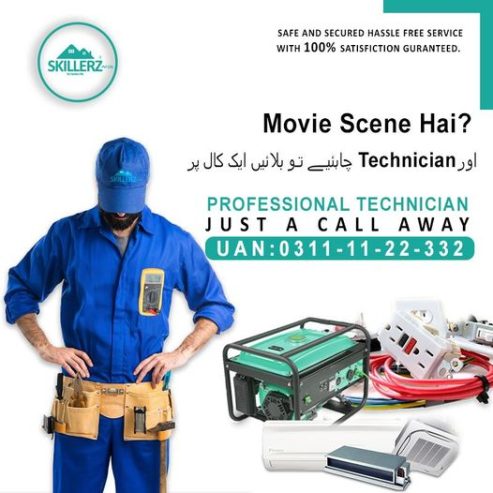 Skillerz Technician Avaliable in Karachi
