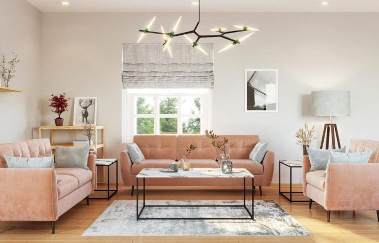 Louver Sofa Set