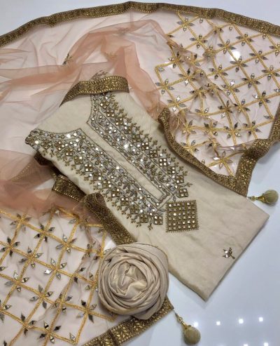 Silk mirror work