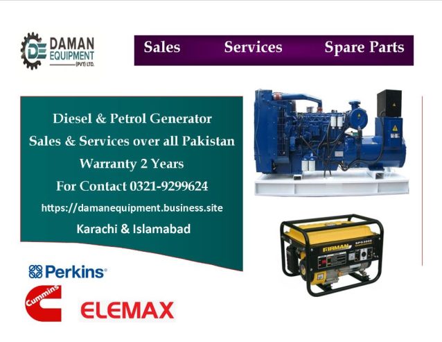 Perkins Diesel Generator 100 KVA (local assembled) with 18 months warranty.