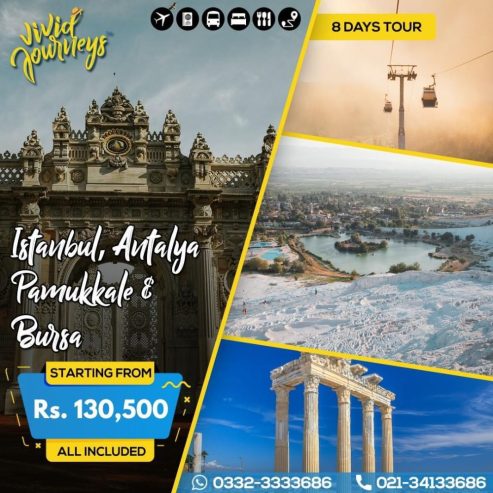 Istanbul, Antalya,Pamukkale & Bursa Visa Available