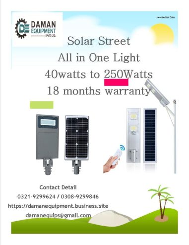SOLAR LED STREET LIGHT BRAND LAVA 90W WITH 18 MONTHS WARRANTY