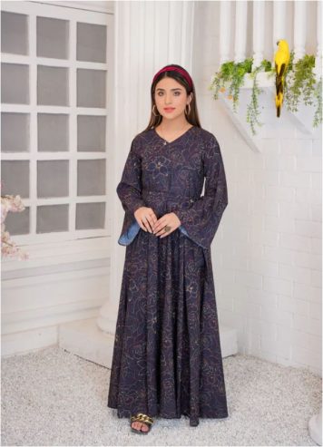 Haven Black And Gold Maxi – 337 By Athena Apparels