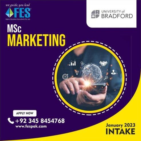 MSc Marketing at the University of Bradford with FES!