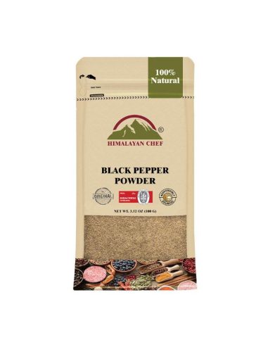 Black Pepper Powder – 0. 22 lbs (100g) – Himalayan Chef