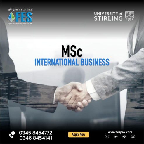 MSc International Business program at the University of Stirling