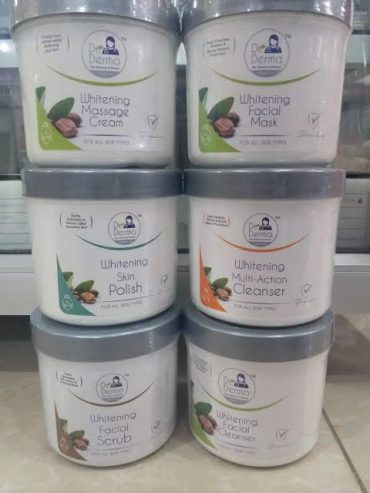 Original Dr.Derrma Facial Kit 120 ml 6 Pieces Best for whitening Glow