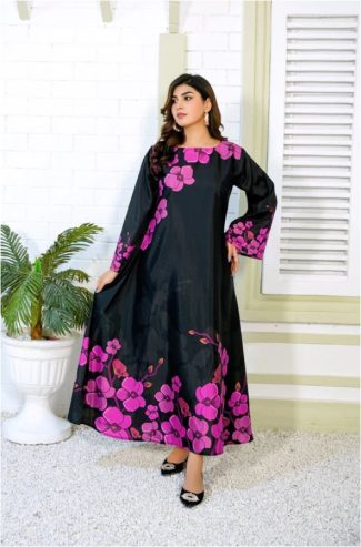 Bronte – Black Color Long Maxi – 381 By Athena Apparels