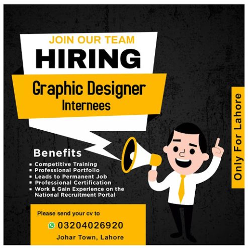 Hiring Graphic Designer Internees