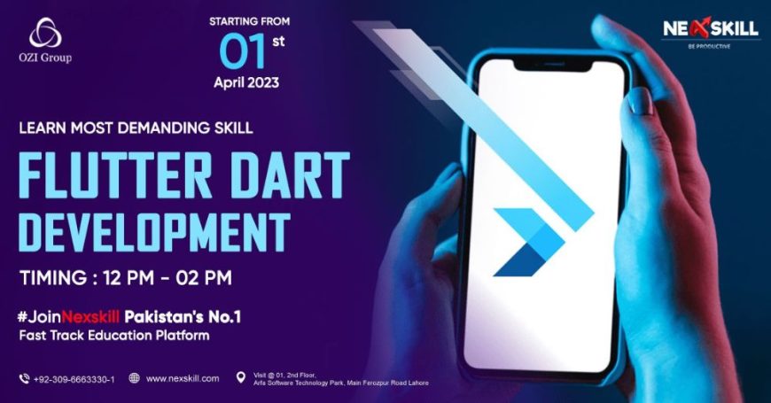 Flutter Dart Development Program In Lahore By NexSkill
