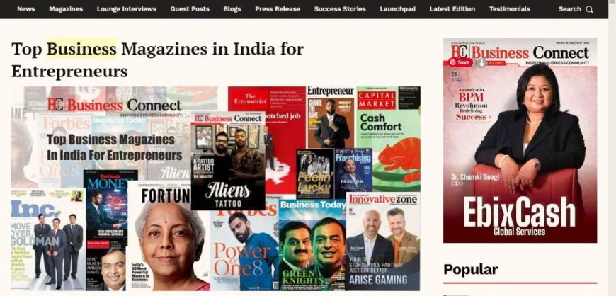Top Business Magazines in India for Entrepreneurs
