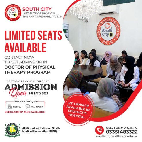 Admissions are open for DPT (Doctor of Physical Therapy) Degree Program!