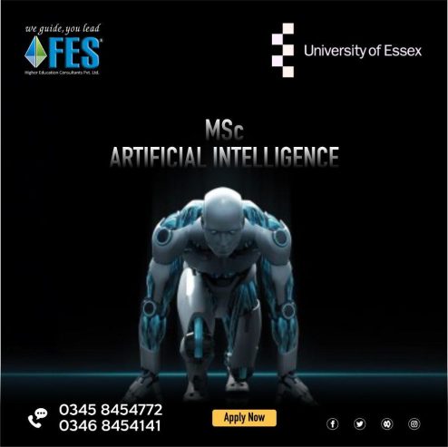 MSc Artificial Intelligence at The University of Essex with FES