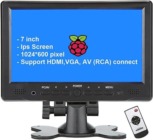 Loncevon-7 inch Mini Monitor Small HDMI Monitor Portable