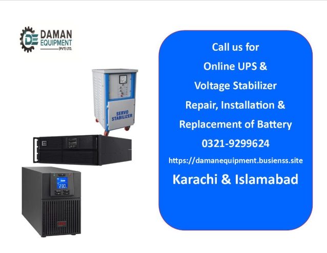 Ups & voltage stabilizer repairing service & maintenance all over Pakistan