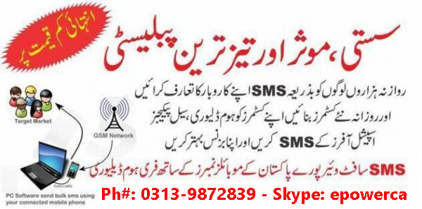 SMS Marketing Software in Pakistan