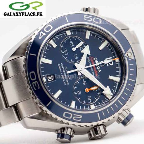 Omega Seamaster Planet Ocean Chrono Blue Dial Watch