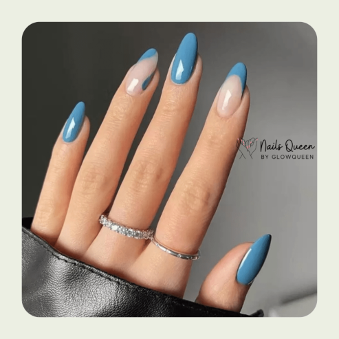 Blue Almond Shape – GlowQueen