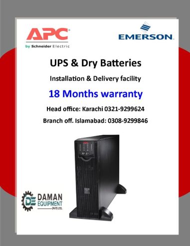 UPS APC SURT 10000 XLI 10 KVA 18 Months Warranty delivery all over Pakistan