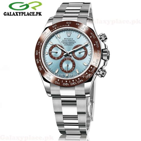 Silver Ice Blue Dial Men Watch