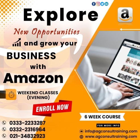 Build a strong foundation of knowledge and skills with Amazon FBA E-Commerce Training and take your career to the next level.