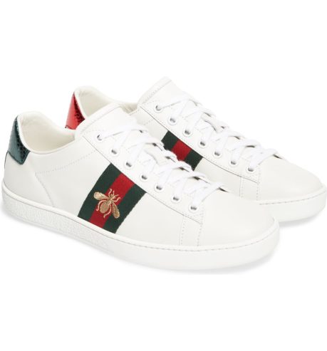 Gucci New White Ambroidered Low Top White Sneaker Shoes Unisex Fashi