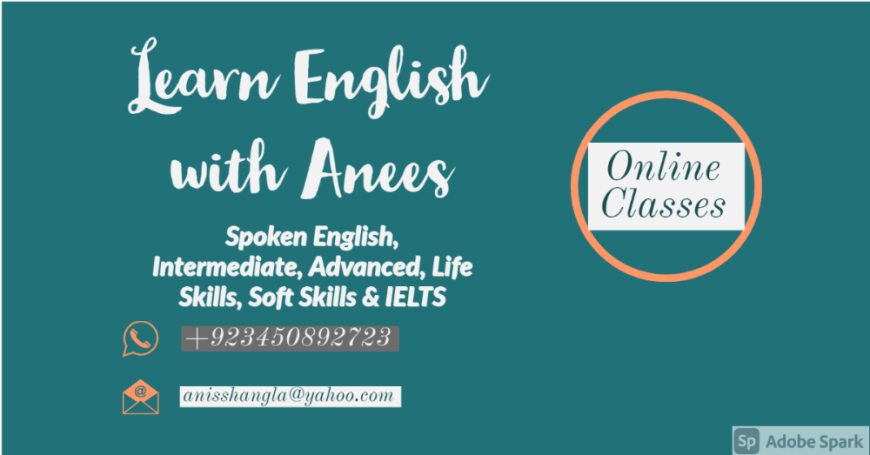 Spoken English, Intermediate, Advanced English and IELTS (ONLINE)